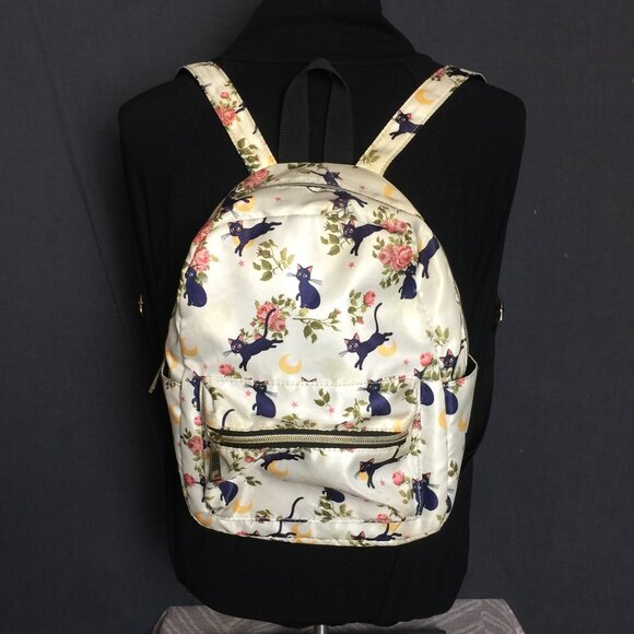 Sailor Moon Luna Mini Backpack  Zip Pockets Drink Pocket - Picture 1 of 12